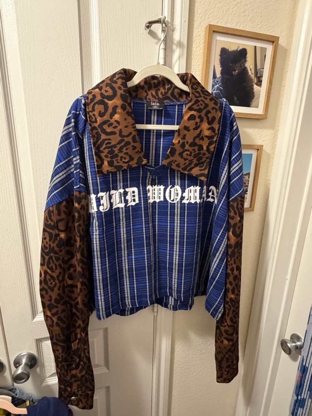 Dressed in LALA - Wild Woman Mixed Media Pullover
